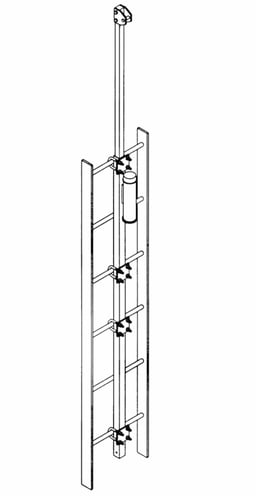 3M™ DBI-SALA® Lad-Saf™ Grab Bar Extension Top Bracket