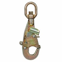 3M™ Double Locking Swiveling Snap Hook 9502195, Zinc Plated Steel, 3600 lb Gate, 0.75 in Throat