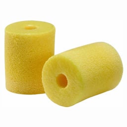 3M™ E-A-RLINK™ Foam Plug-With-Hole Eartips 5LS 420-2067, 3/4 Inch Height, Yellow, 500 EA/Case