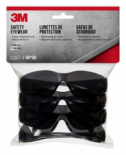 3M™ Safety Eyewear, Gray Frame, Gray lens