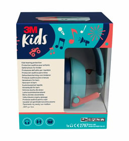 Casque anti-bruit pour enfants 3M™ Plus PKIDSP-TEAL-E, turquoise (87-98 dB)