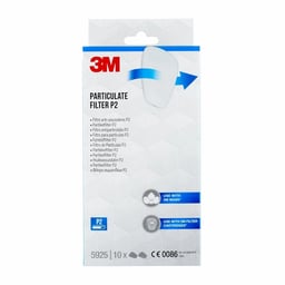 Filtre anti-poussières 3M™ 5925, P2, pour séries 6000 et 6500, 10 PR par paquet