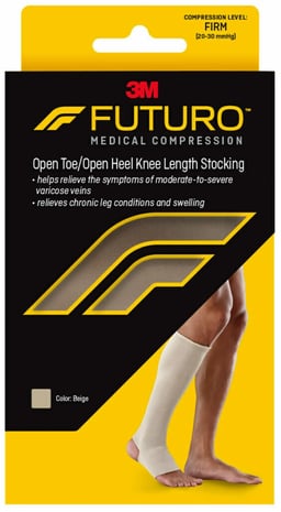 FUTURO™ Open Toe/Open Heel Knee Length Stocking