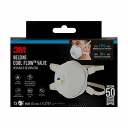 Masque anti-particules pour le soudage 3M™ 9928 avec valve Cool Flow™, FFP