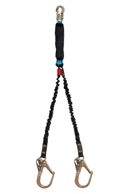 tracpac Extendible Lanyard from 4 1⁄2 to 6 ft. (1.4 to 1.8 m) with Rescue Rings - Two Arms